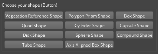 Shows UI for buttons
