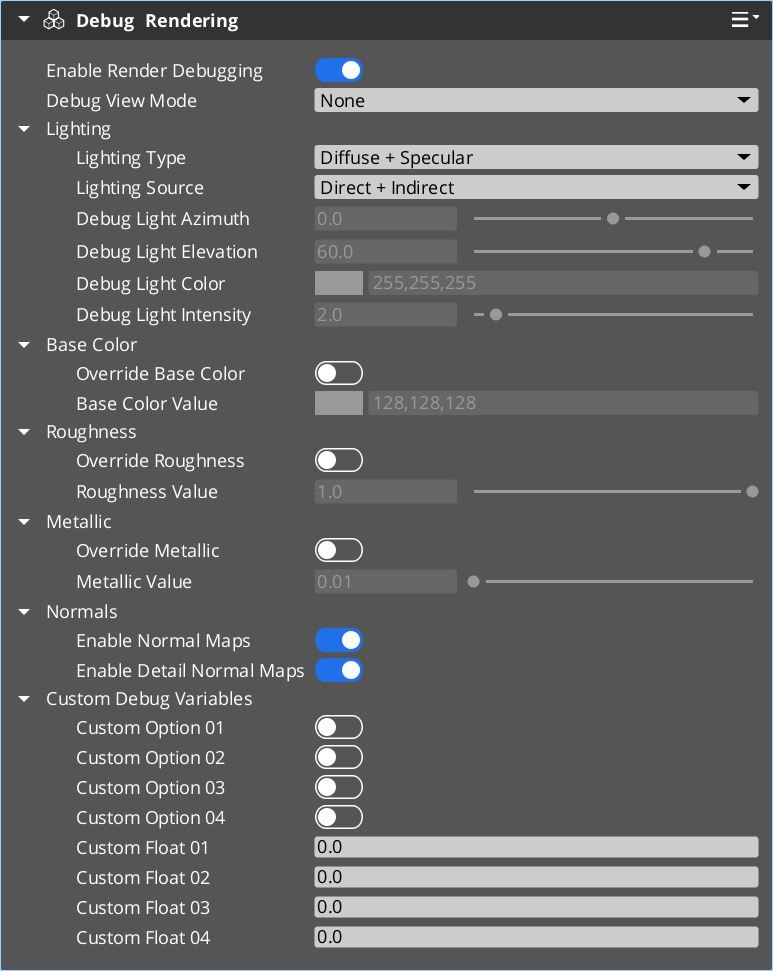 Debug Render Component
